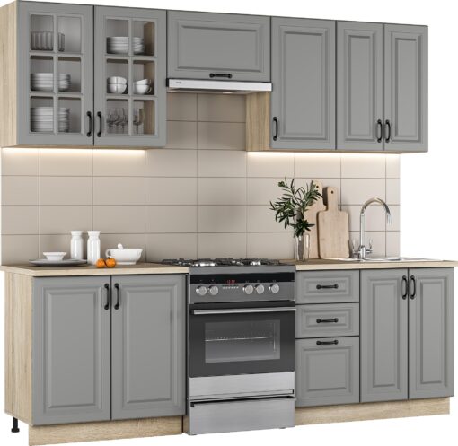 Köögikomplekt ELIZABETH 240  hall / sonoma tamm - Image 2