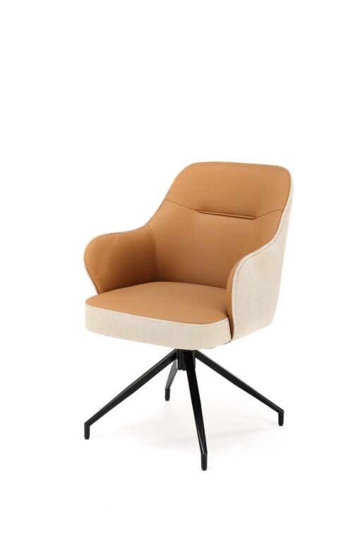 K527 brown metal chair with rotation function - Image 12