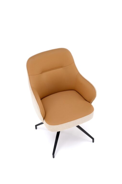 K527 brown metal chair with rotation function - Image 13