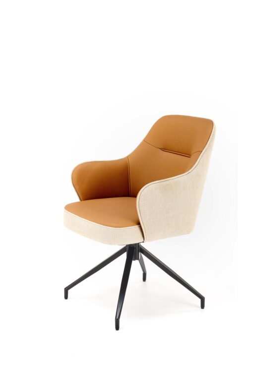 K527 brown metal chair with rotation function - Image 5