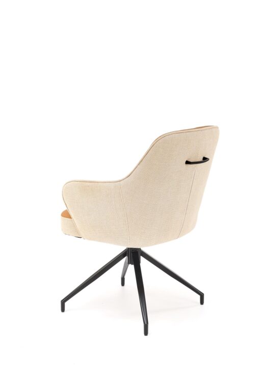 K527 brown metal chair with rotation function - Image 6