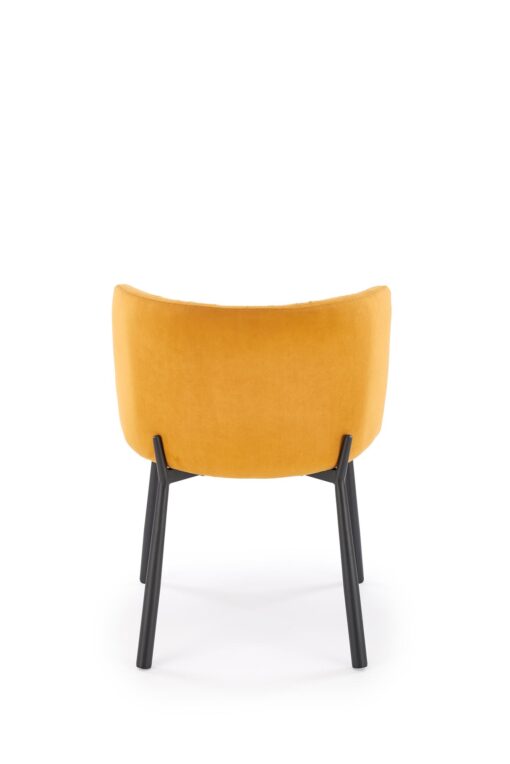 Mustard colored metal chair K531 — изображение 5