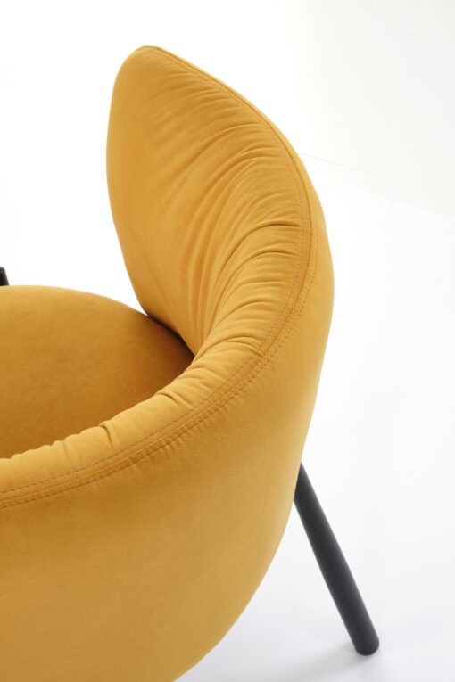 Mustard colored metal chair K531 — изображение 8