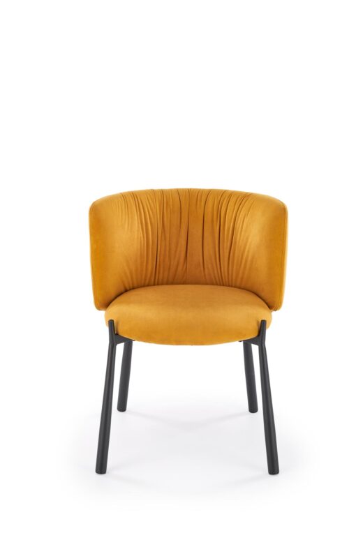 Mustard colored metal chair K531 — изображение 7