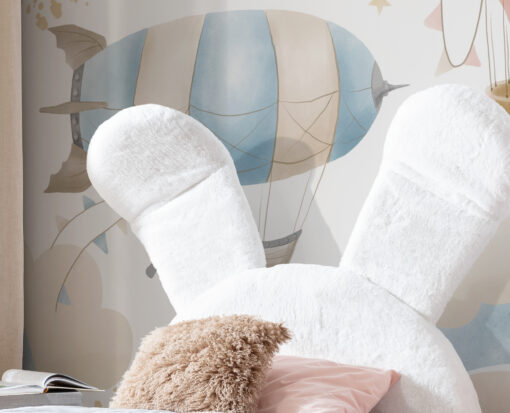 Exclusive Bunny-Shaped Bed with night table and with pouf, 100x200 - Image 2