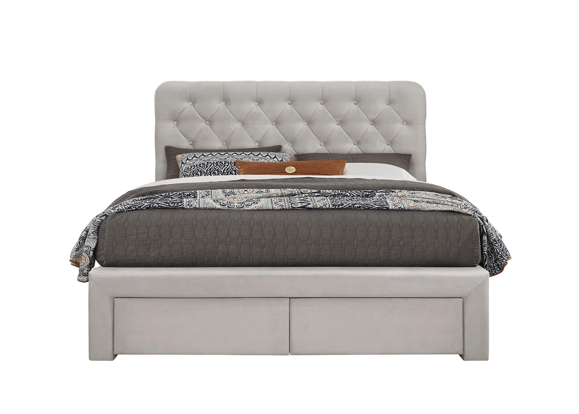 MARISOL 160 bed with drawers, beige - Image 2
