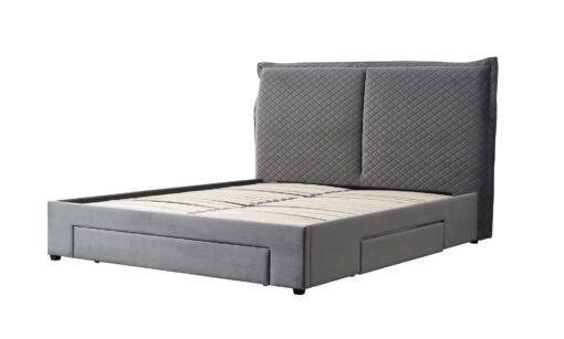 BECKY 160 bed, light grey - Image 5