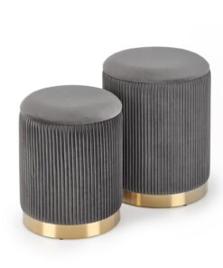 MONTY pouf grey