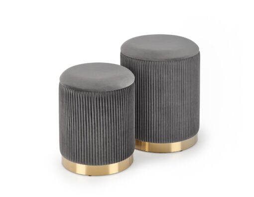 MONTY pouf grey