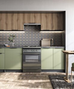 Kitchen furniture set KSENIA 240 walnut / pistachio