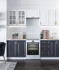 Kitchen furniture set VIKTORIA 240  blue / white colored