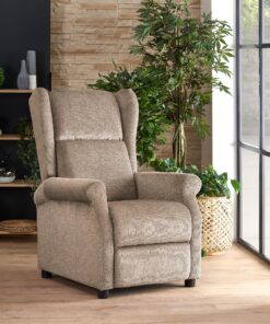 AGUSTIN M beige recliner with massage function