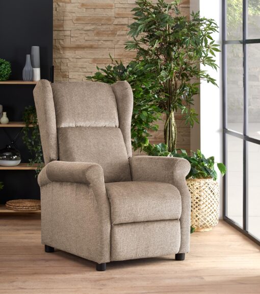 AGUSTIN M beige recliner with massage function