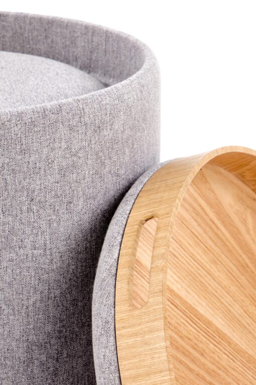 AVIKO pouf light gray — изображение 4
