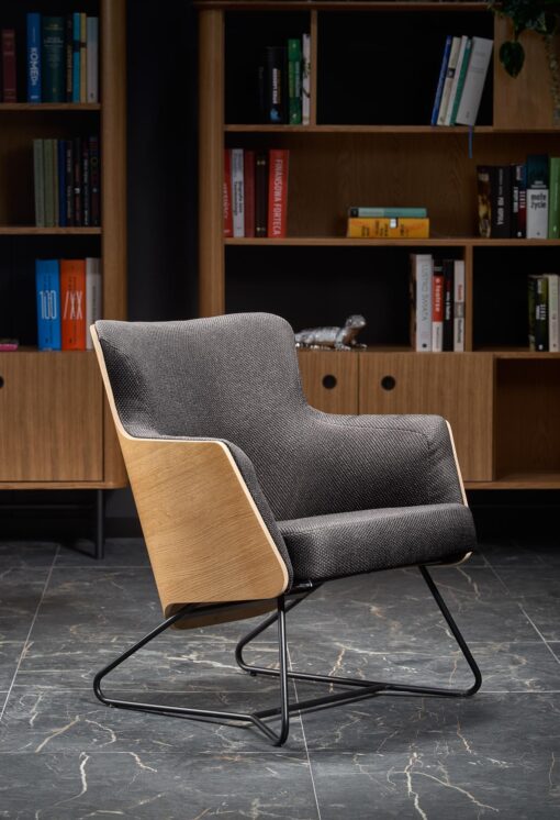 CHILLOUT dark grey/oak