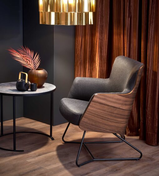 CHILLOUT dark grey/wallnut