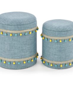 GRADO pouf light blue