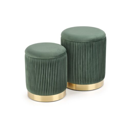 MONTY pouf dark green