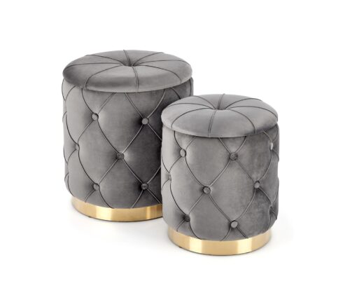 POLLY pouf grey