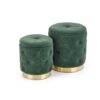 POLLY pouf dark green