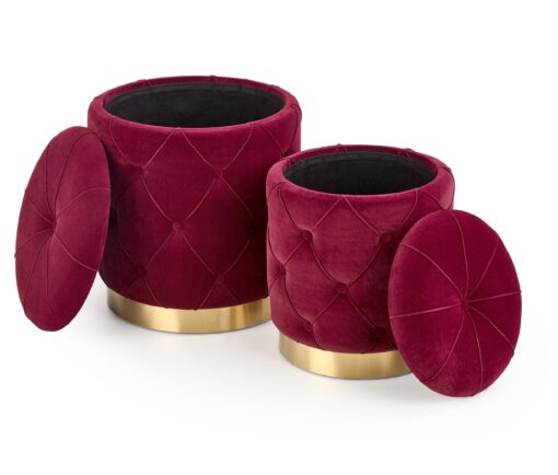 POLLY pouf dark red - Image 9