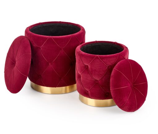 POLLY pouf dark red - Image 3