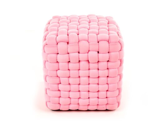 RUBIK light pink pouf - Image 3