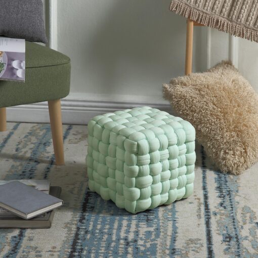 RUBIK light green pouf