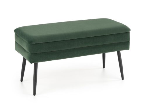 VELVA dark green/black bench container