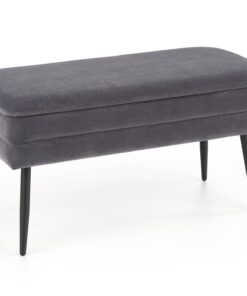 VELVA grey/black bench container