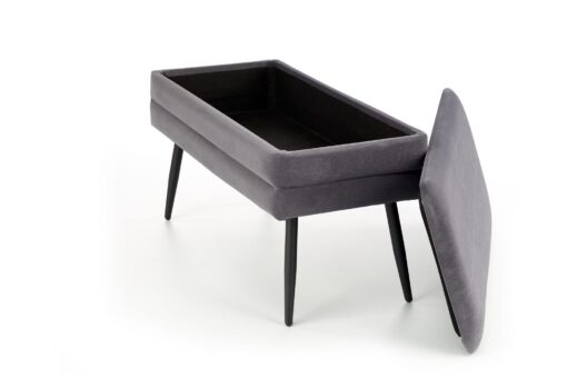 VELVA grey/black bench container - Image 3