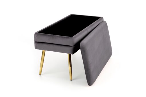 VELVA grey/gold bench container - Image 3