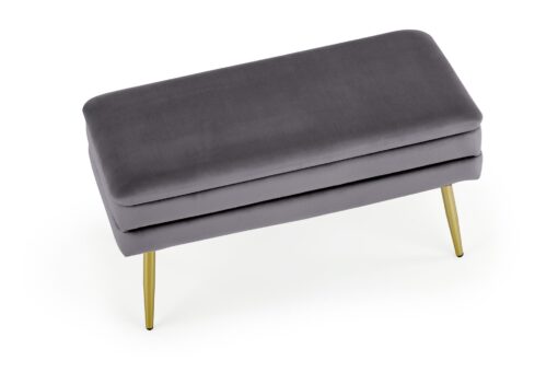VELVA grey/gold bench container - Image 2