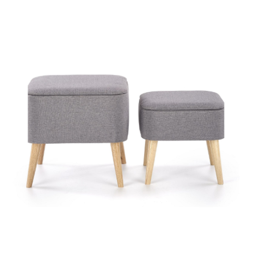 PULA grey pouf container - Image 6