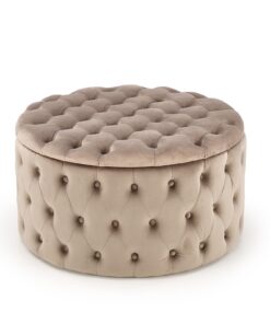 NUNEZ beige pouf