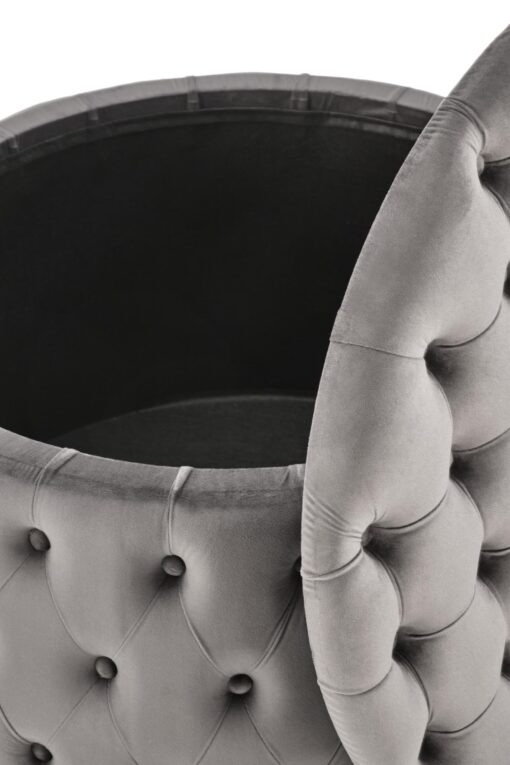 NUNEZ grey pouf - Image 2