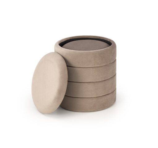 PACHO beige pouf with storage box — изображение 2
