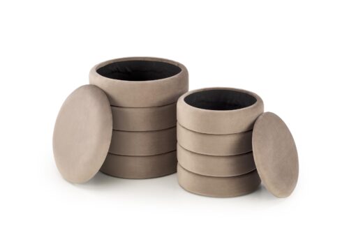 PACHO beige pouf with storage box — изображение 6