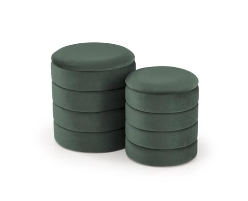 PACHO dark green pouf with storage box