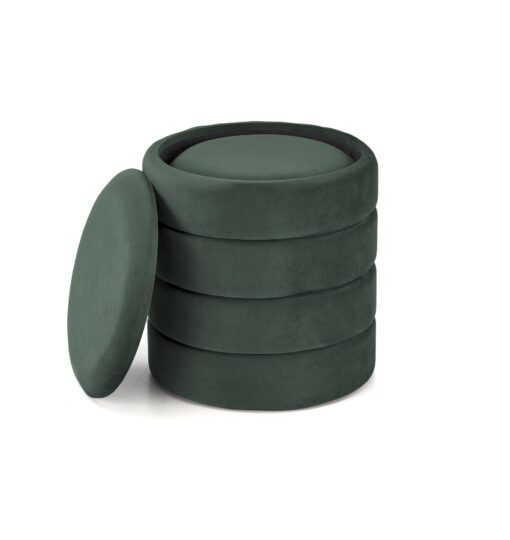 PACHO dark green pouf with storage box — изображение 2