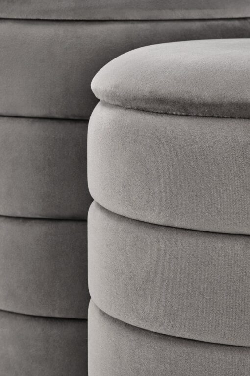PACHO grey pouf with storage box — изображение 3