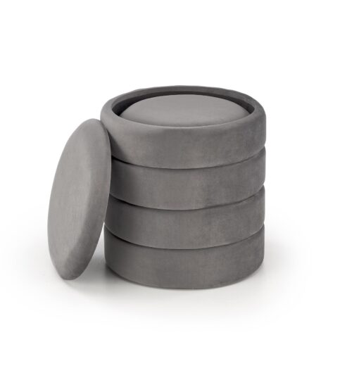 PACHO grey pouf with storage box — изображение 5