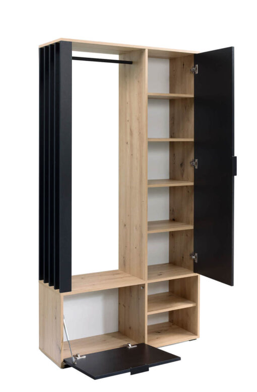 MILO clothes rack artisan oak / black colored - Image 4