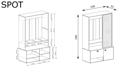 SPOT clothes rack graphite colored - Image 3