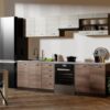 Kitchen furniture set AMANDA 2   260 navara oak / cinnamon acacia / wenge