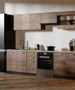 Kitchen furniture set AMANDA 1   260 navara oak / wenge