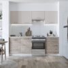 Kitchen furniture set KATIA 220  light beige / san marino oak