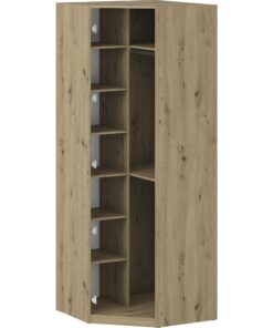 Nurga riidekapp FORMO K8 tamm 91/91/238cm